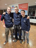 Bjarne Uhthoff, Piet Baumann und Lukas Schultheis sind begeistert von Baltic Friendship